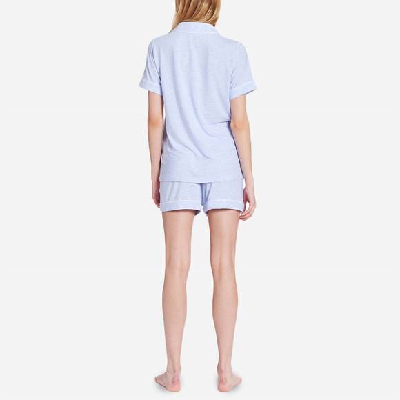 NEW DEREK ROSE shortie pajama set in blue - Picture 2 of 3